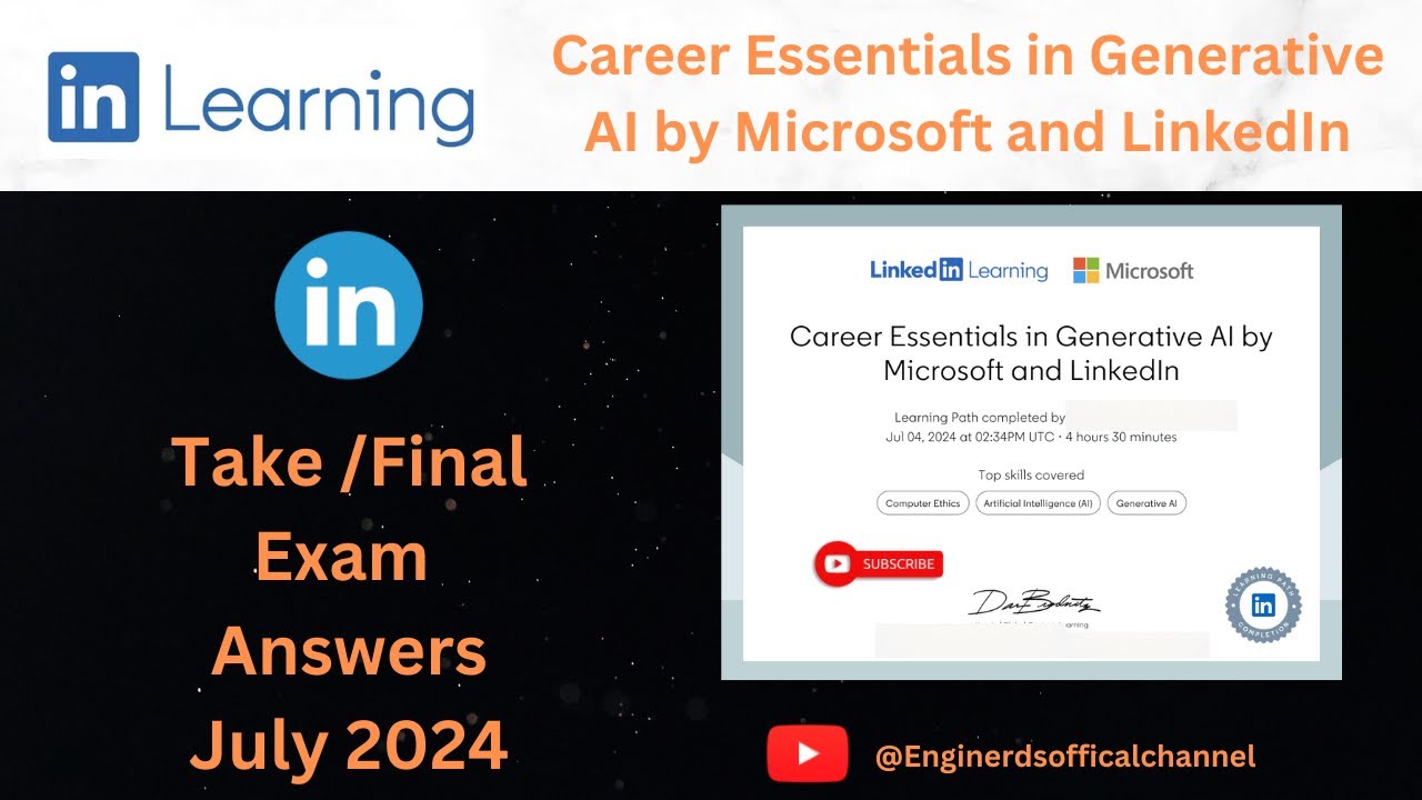 Career Essentials in Generative Ai by Microsoft and LinkedIn Learning