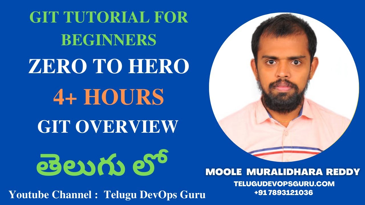 Git Tutorial for beginners in Telugu[FULL Course in 4+ Hours)- Telugu DevOps Guru